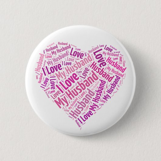 Ik hou van mijn man ronde button 5,7 cm (Voorkant)