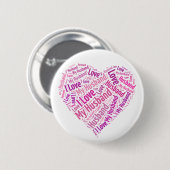 Ik hou van mijn man ronde button 5,7 cm (Voorkant /achterkant)