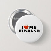 Ik hou van mijn man ronde button 5,7 cm (Voorkant /achterkant)