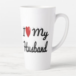 Ik hou van mijn man, schattig zwart latte mok