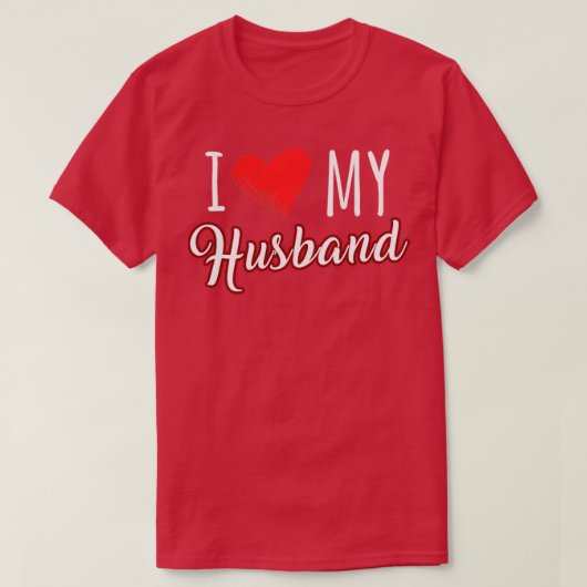 Ik hou van mijn man t-shirt (Design voorkant)
