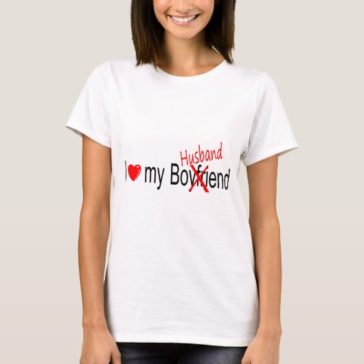 Ik hou van mijn man t-shirt (Voorkant)