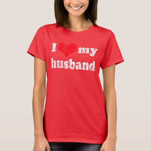 Ik hou van mijn man. t-shirt (Voorkant)