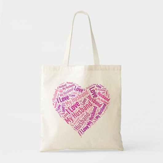 Ik hou van mijn man tote bag (Voorkant)