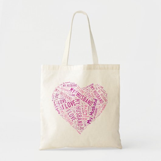 Ik hou van mijn man tote bag (Voorkant)