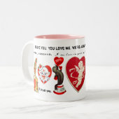 Ik hou van mijn man tweekleurige koffiemok (Voorkant links)