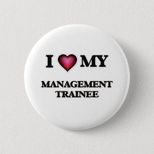 Ik hou van mijn management trainee ronde button 5,7 cm (Voorkant)