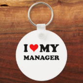 Ik hou van mijn manager sleutelhanger (Voorkant)