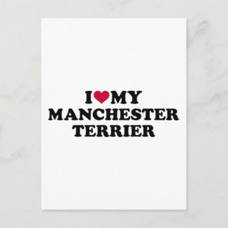 Ik hou van mijn Manchester Terrier Briefkaart