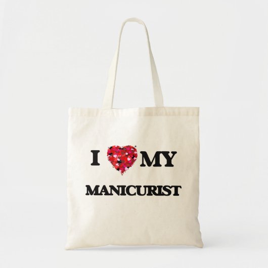 Ik hou van mijn Manicurist Tote Bag (Voorkant)