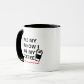 Ik hou van mijn Mannen hoe ik mijn koffie leuk vin Mok (Voorkant links)