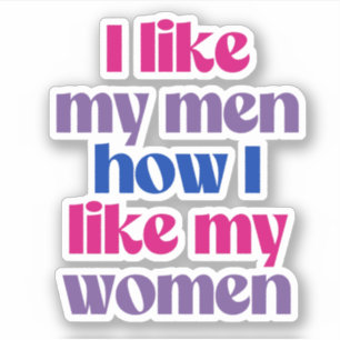 Ik hou van mijn mannen hoe ik mijn vrouwen leuk vi sticker