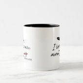 Ik hou van mijn mannen moreel grijs (Grayson) Tweekleurige Koffiemok (Center)