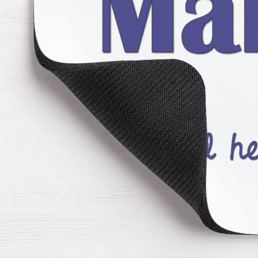 Ik hou van mijn mannetjeshond muismat (Hoek)