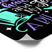 Ik hou van mijn mansies en mijn thee... een beetje poster (Hoek)