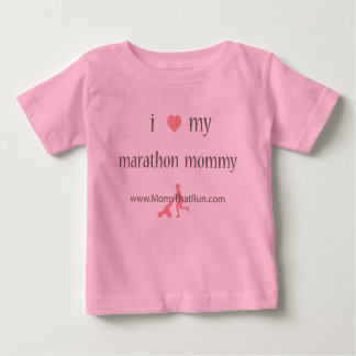 Ik hou van mijn marathon mama meisjes T-shirt