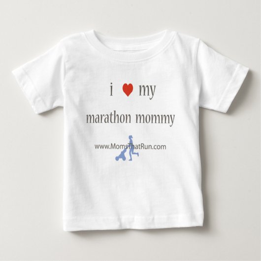 Ik hou van mijn marathon mammie unisex t-shirt (Voorkant)