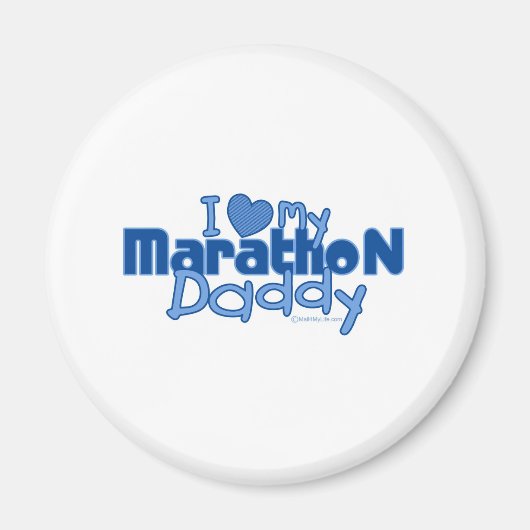 Ik hou van mijn marathonpappie magneet (Voorkant)