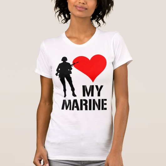 Ik hou van mijn marinier t-shirt (Voorkant)