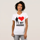 Ik hou van mijn marinier t-shirt (Voorkant volledig)