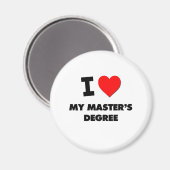 Ik hou van mijn mastergraad magneet (Voorkant / Achterkant)