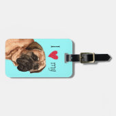 Ik hou van mijn Mastiff Bagagelabel (Voorkant horizontaal)