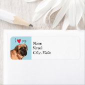 Ik hou van mijn Mastiff Etiket (Insitu)