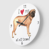 Ik hou van mijn Mastiff Grote Klok (Hoek)