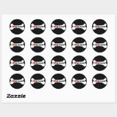 Ik hou van mijn mastiff - hondenbot ronde sticker (Vel)
