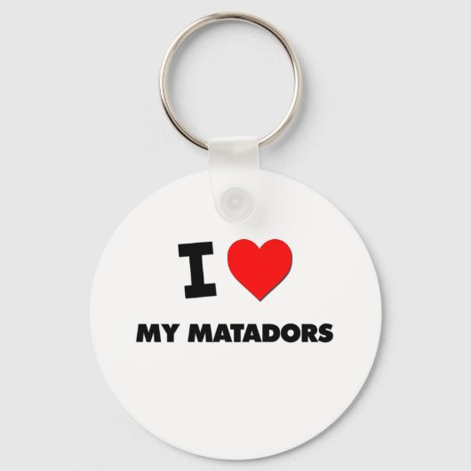 Ik hou van mijn matadors sleutelhanger (Voorkant)