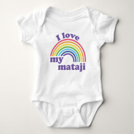 Ik hou van mijn Mataji - Cute Rainbow Romper