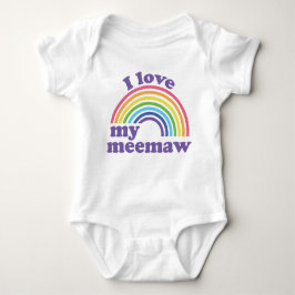 Ik hou van mijn Meemaw - Mooie Regenboog  Romper