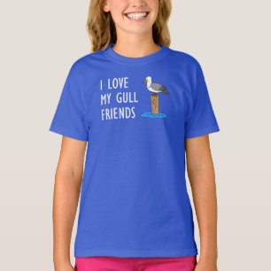 Ik hou van mijn meeuwvrienden t-shirt