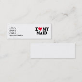 Ik hou van mijn meisje mini visitekaartje (Voorkant / Achterkant)