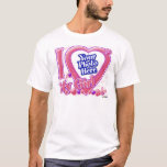 Ik hou van mijn meisje, roze/paars - foto t-shirt<br><div class="desc">Ik hou van mijn meisje roze/paars - foto Voeg je favoriete foto toe aan dit T-shirt design!</div>