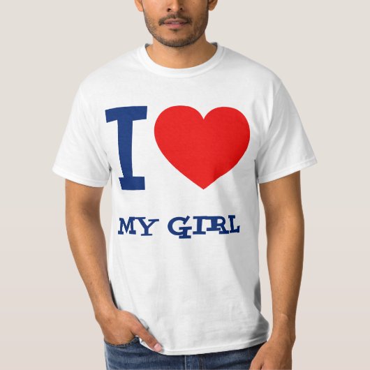 Ik hou van mijn meisje Shirt (Voorkant)