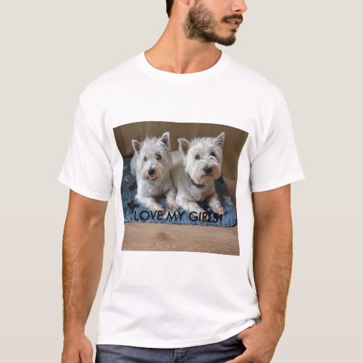 IK HOU VAN MIJN MEISJES! T-SHIRT (Voorkant)