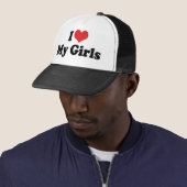 Ik hou van mijn meisjes trucker pet (In situ)