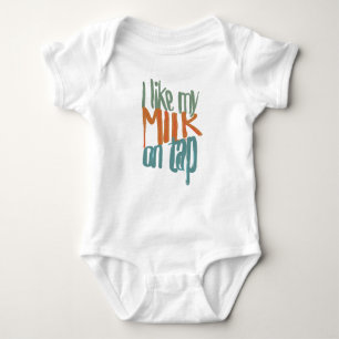 Ik hou van mijn melk op tapijt - baby shirt