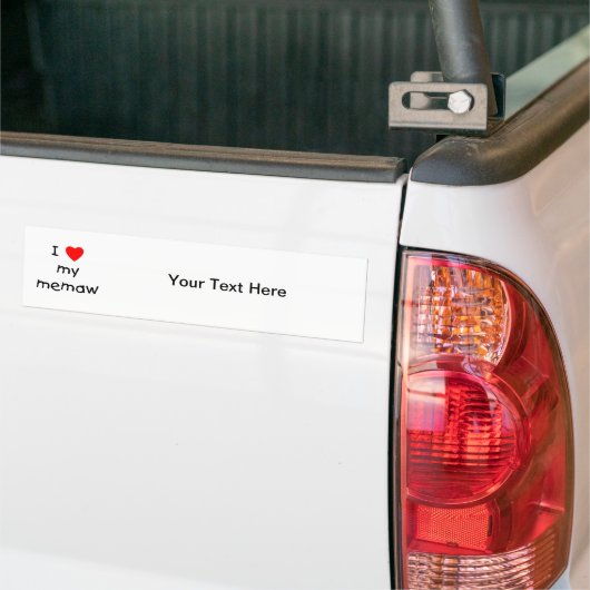 Ik hou van mijn memaw bumpersticker (Op Truck)