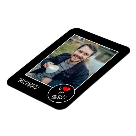 Ik hou van mijn merk, aangepaste foto - op maat ge magneet (Linkerzijde)