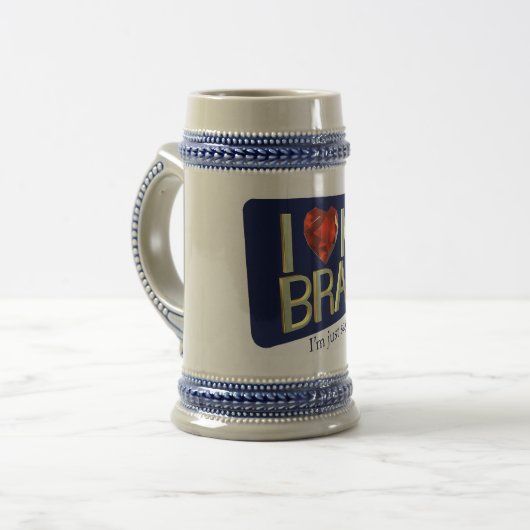 Ik hou van mijn merk Mok (Voorkant links)