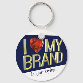 Ik hou van mijn merk Sleutelhanger