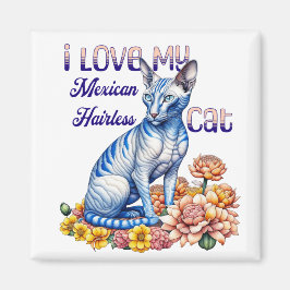 Ik hou van mijn Mexicaanse haarloze kat Magneet