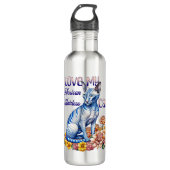 Ik hou van mijn Mexicaanse haarloze kat Waterfles (Voorkant)