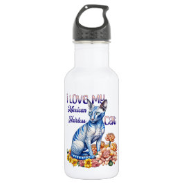 Ik hou van mijn Mexicaanse haarloze kat Waterfles