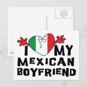 Ik hou van mijn Mexicaanse vriend Briefkaart (Voorkant / Achterkant)