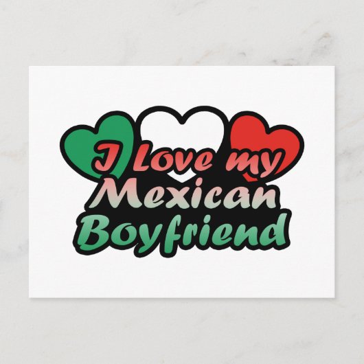 Ik hou van mijn Mexicaanse vriend Briefkaart (Voorkant)
