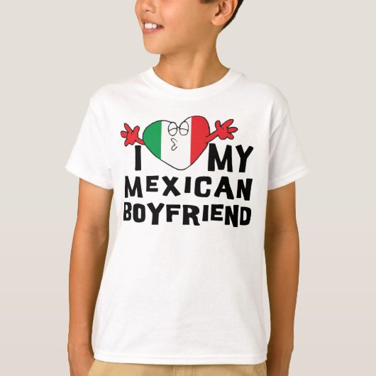Ik hou van mijn Mexicaanse vriend Girls T-Shirt (Voorkant)