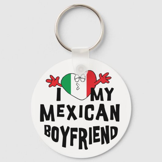 Ik hou van mijn Mexicaanse vriend Sleutelhanger (Voorkant)